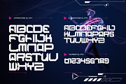 Vandroit - Techno Display Font, a Sans Serif Font by Dhabee (Thumbnail 3 of 5)