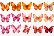 Floral Butterfly Clipart Summer PNG, an Animal Illustration by SugarCloudStudioArt (Thumbnail 6 of 8)
