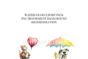 20 Whimsical Cat and Dog PNG Clipart, an Animal Illustration by Pati Charm Studio (Thumbnail 5 of 8)