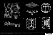 Retro Futurism Shape Pack 70+ Vector, a Technology Illustration by Invisual Studio (Thumbnail 5 of 11)