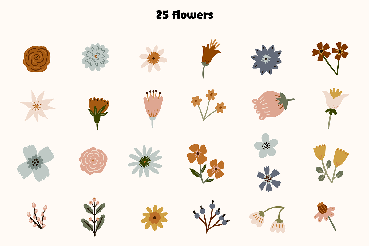 Garden Harmony Vector Set, an Object Graphic by Digitaliya (Photo 2 of 8)