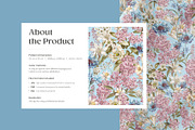 Tender Flora Botanical Pattern, a Pattern Graphic by Yello_illustration (Thumbnail 2 of 14)