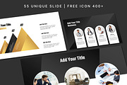 Black and Gold Powerpoint Template, a Presentation Template by SKY CREATION (Thumbnail 2 of 6)
