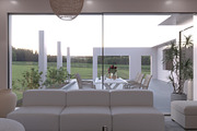 Japandi Living Room 3D Scene, Mockup, a Scene 3D Model by Arthitecture Home (Thumbnail 2 of 7)