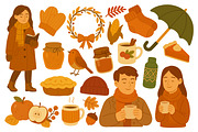 Autumn set, a Seasonal Illustration by ananastya (Thumbnail 7 of 10)