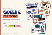 Queer Zodiac Stickers, 16 Sheets, an Object Graphic by Jakayla Digital Co (Thumbnail 1 of 11)