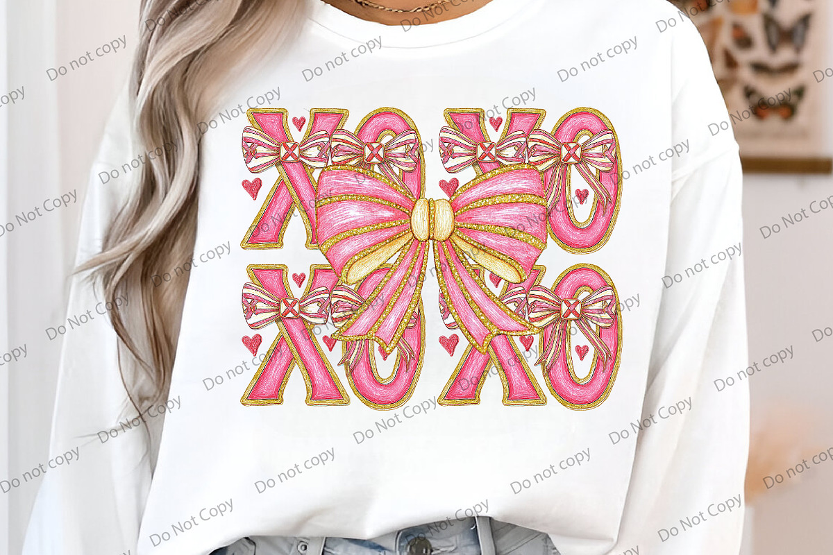 Coquette Valentines XOXO PNG, an Illustration by Libby Wishes (Photo 7 of 8)
