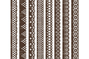 Chocolate Brown Lace Vectors, an Illustration by Amanda Ilkov (Thumbnail 4 of 5)