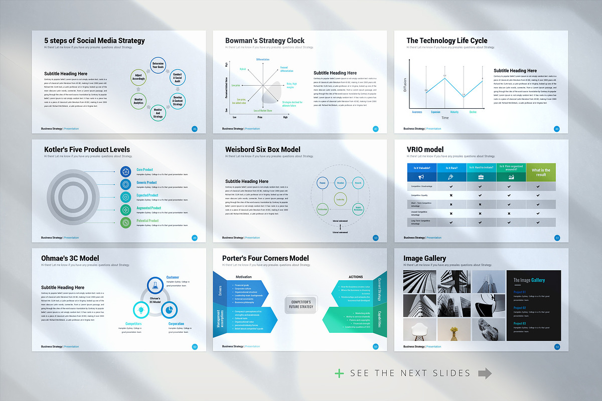 Business Strategy Google Slides, a Presentation Template by White Graphic (Photo 8 of 9)