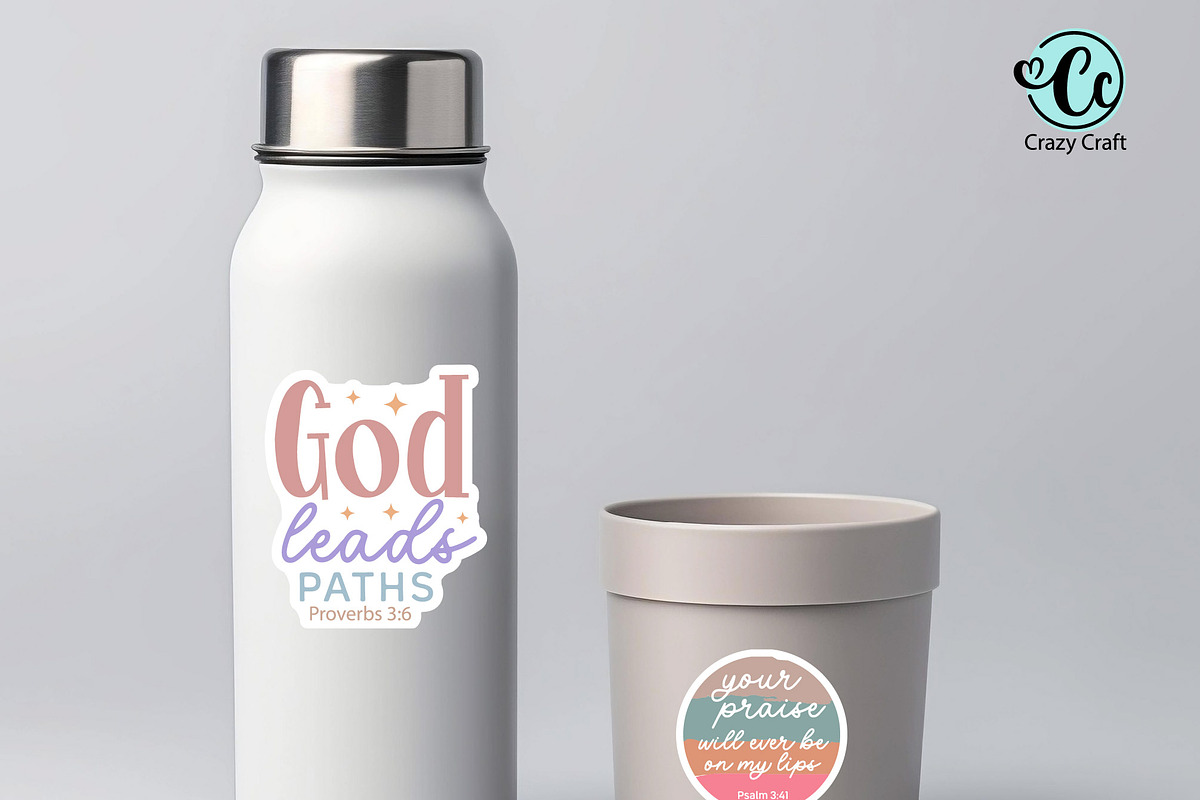 Christian Digital Stickers Svg Png, a Print Template by CrazyCraft (Photo 2 of 6)