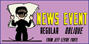 News Event JNL, a Sans Serif Font by Jeff Levine Fonts (Thumbnail 1 of 5)