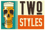 Beer Time Label Font, a Font by VozzyStock (Thumbnail 2 of 9)