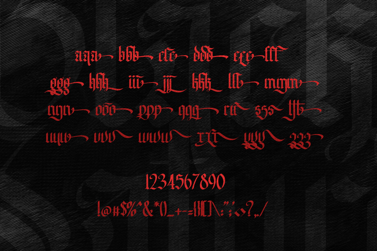 The Black Saturday Blackletter Font, a Blackletter Font by Vampstudio (Photo 13 of 13)