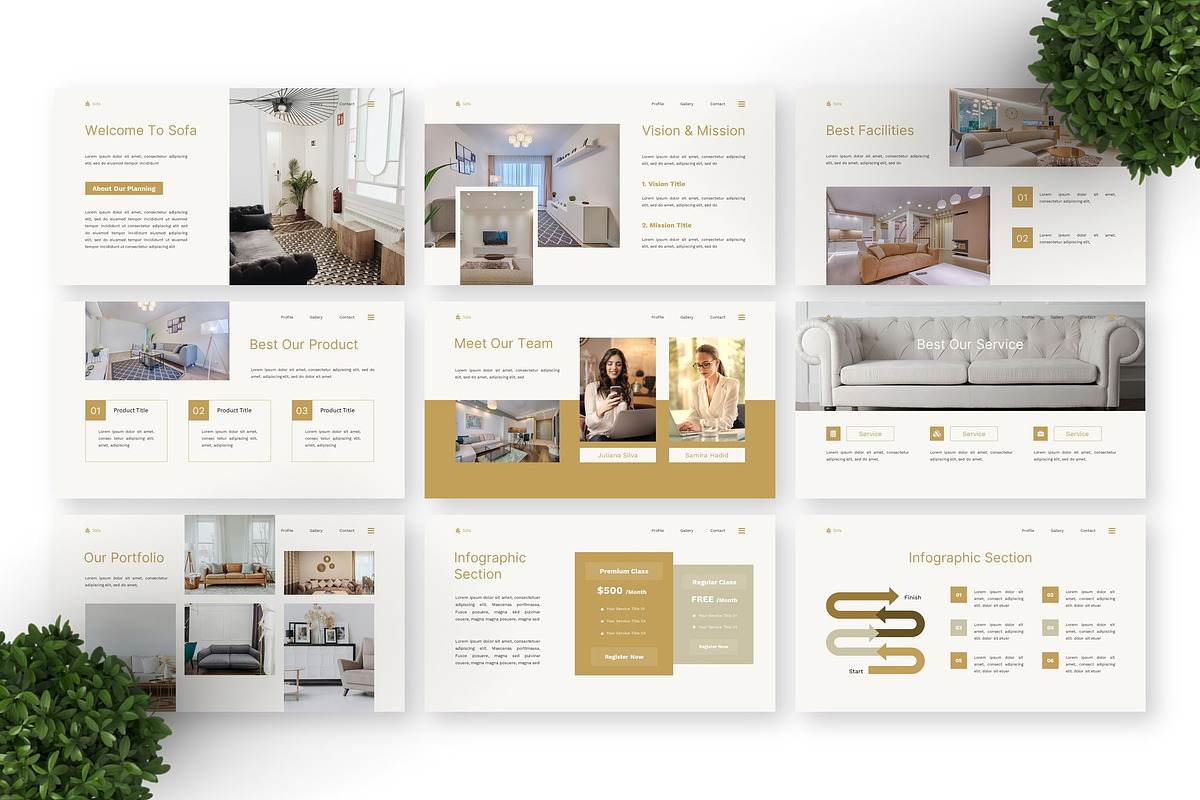 Sofa - Furniture Keynote preview 4