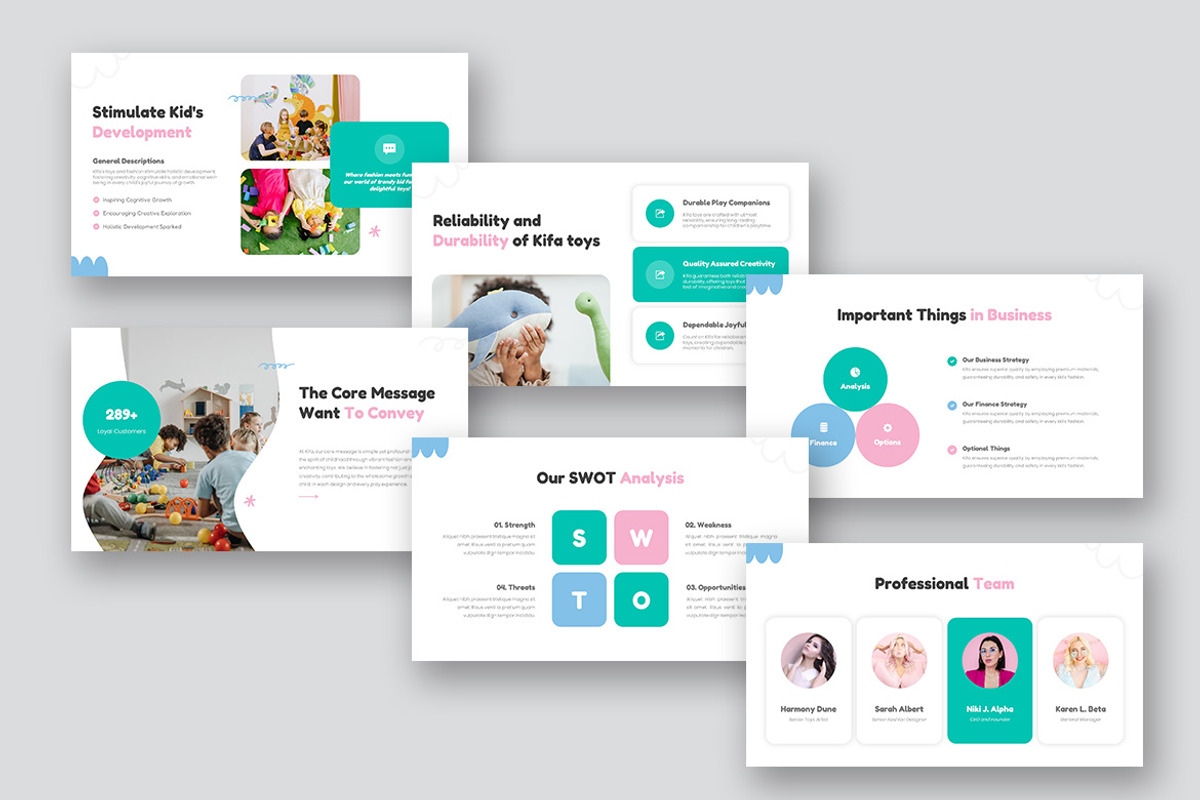 Kifa Kid Fashion & Toys Powerpoint, a Presentation Template by kerismaker (Photo 5 of 10)