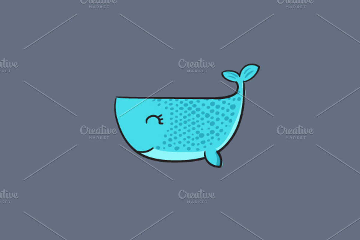 Whale doodles, an Illustration by Beatriz Gascón (Photo 2 of 2)