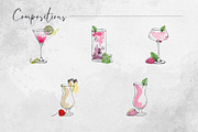 Strawberry cocktails, a Food Illustration by MsFlaffy (Thumbnail 6 of 12)