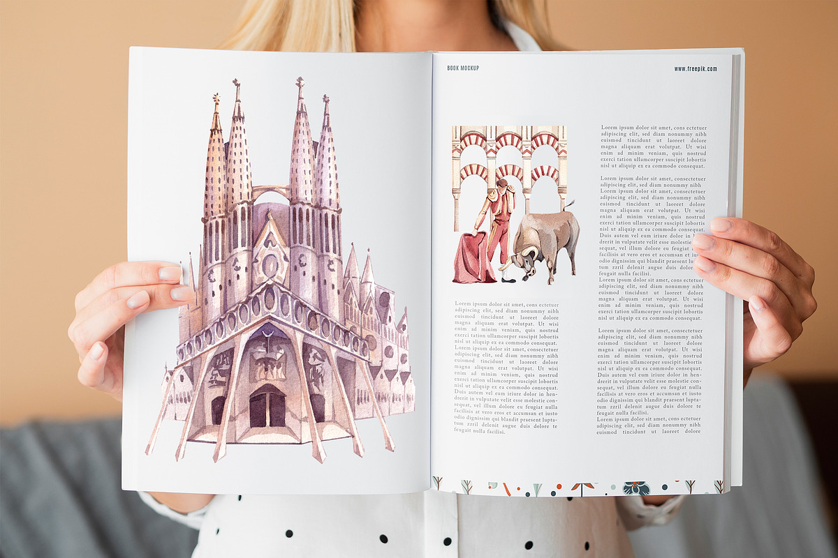 Travel to Spain. Watercolor clipart, an Illustration by VerAna (Photo 11 of 13)