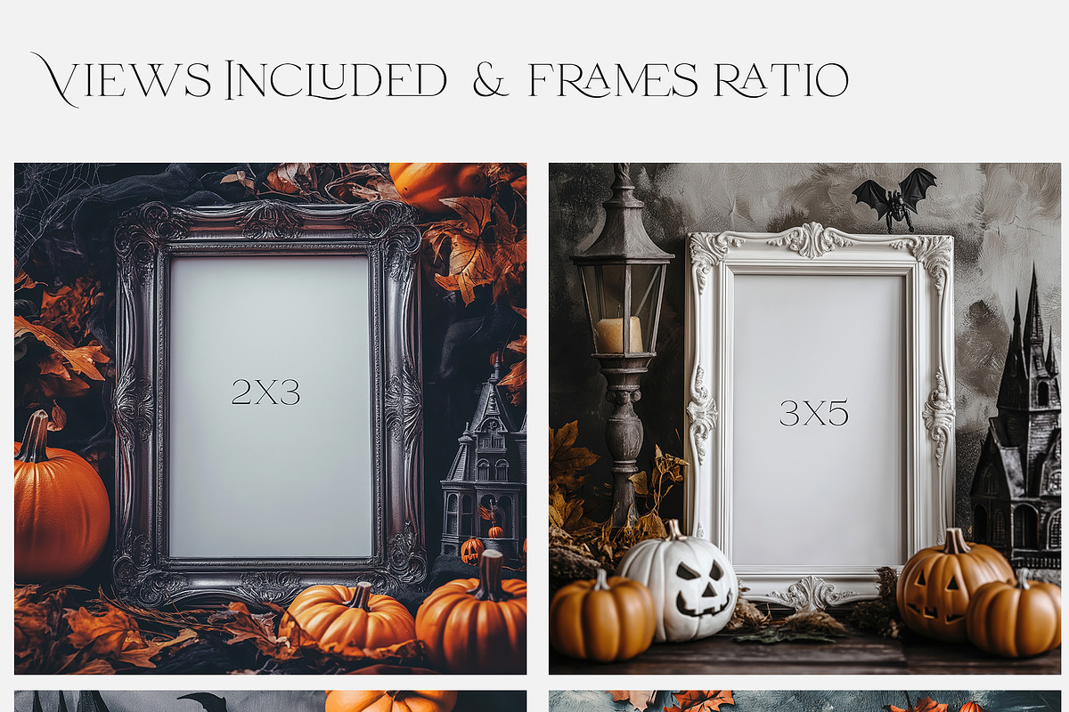 Halloween Spooky Frames Collection, a Household Mockup by mock-ups (Photo 2 of 16)