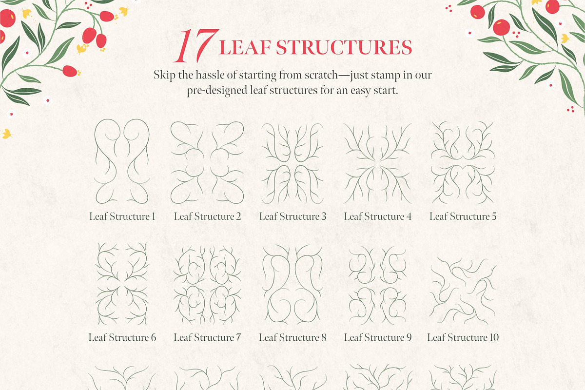 The Mega Floral Composition Kit, a Brush Add-On by Nico-Ng (Photo 8 of 46)