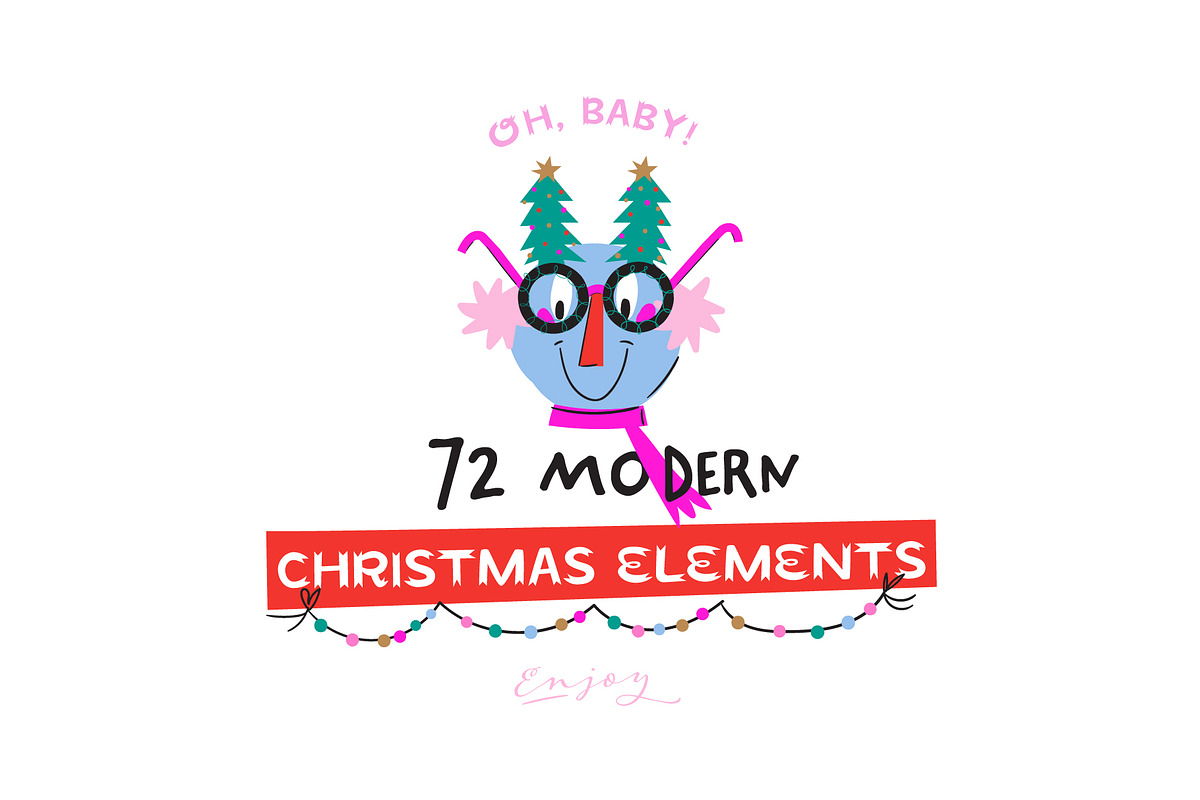 Cute Christmas & New Year BUNDLE, a Seasonal Illustration by Ruslana Lubenets (Photo 52 of 104)