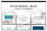 Canva Templates for Facebook or Blog, a Social Media Template by Gorgeous Graphics (Thumbnail 1 of 4)