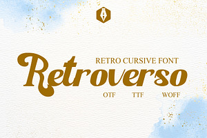 Retroverso Cursive Vintage Typeface