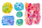 Big set of watercolor backgrounds, a Texture Graphic by natsa (Thumbnail 5 of 5)