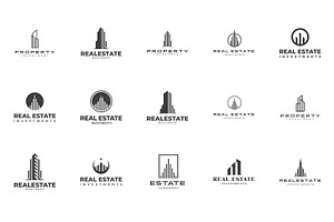 Real Estate Logo Bundle Set