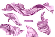Violet silk, decoration, vectors set, an Outline Icon by Allevinatis Studio (Thumbnail 1 of 6)