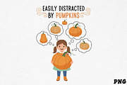 Easily Distracted by Pumpkins SVG, an Illustration by CrexoraLab (Thumbnail 1 of 4)