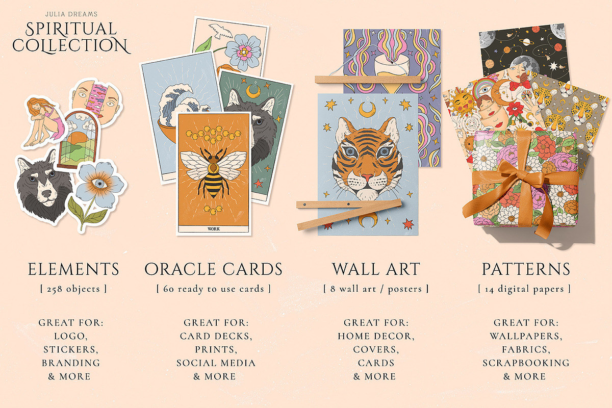 Spiritual Collection & Oracle Cards, an Illustration by Julia Dreams (Photo 2 of 10)