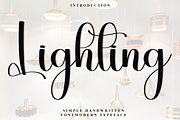 Lighting, a Handwritten Font by FreshTypeINK (Thumbnail 1 of 8)