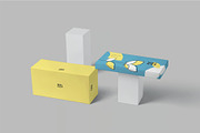 Wide Rectangular Shoes Box Mockup, a Packaging Mockup by megostudi0 (Thumbnail 2 of 8)