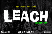 Leach – Handmade Horror Display, a Font by Remedy667 (Thumbnail 1 of 7)