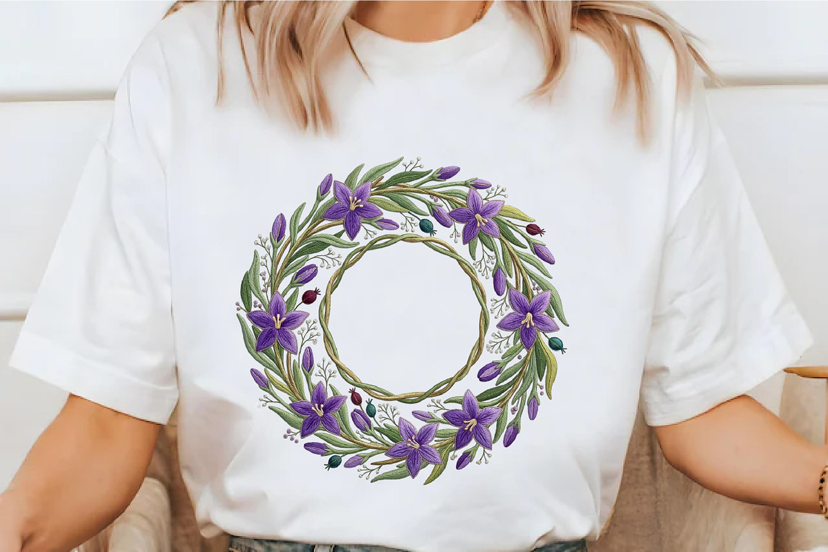 Periwinkle Flower Sublimation Design, an Illustration by designcity5 (Photo 2 of 4)
