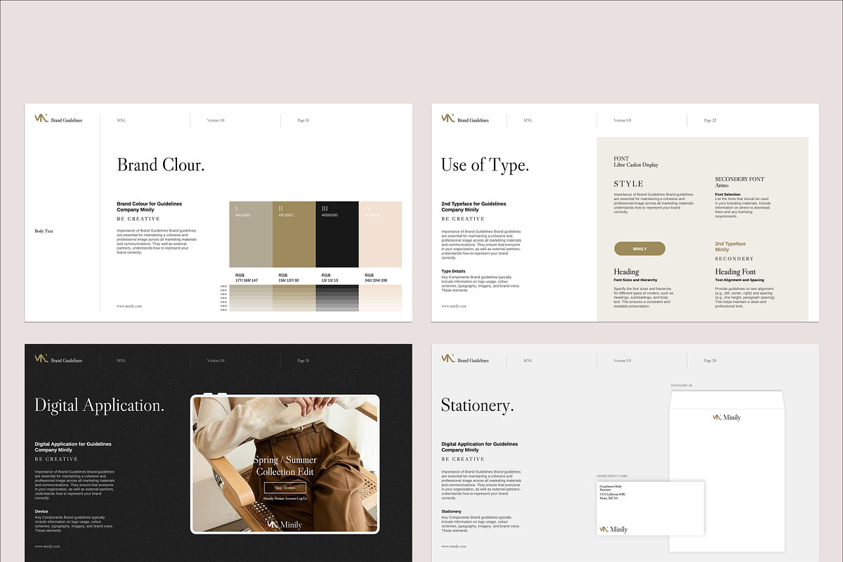 MINILY / Brand Guidelines Template, a Presentation Template by Minily (Photo 7 of 9)