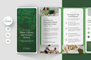 Ecology Brochure Tri-Fold Template, a Brochure Template by artbart