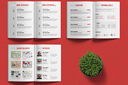 Modern CV and Portfolio Template, a Brochure Template by MightyDesign (Thumbnail 4 of 7)