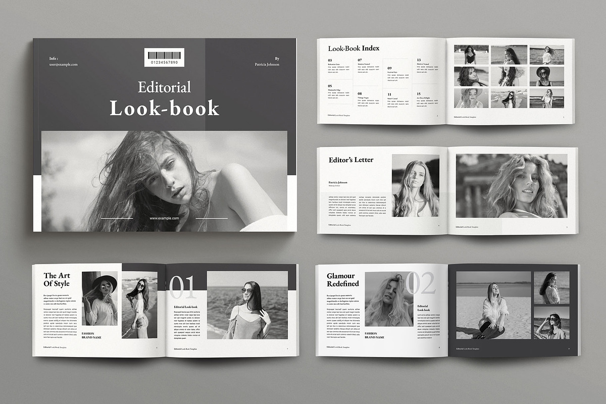 Look-book Template Landscape, a Magazine Template by Seeing-art (Photo 1 of 10)