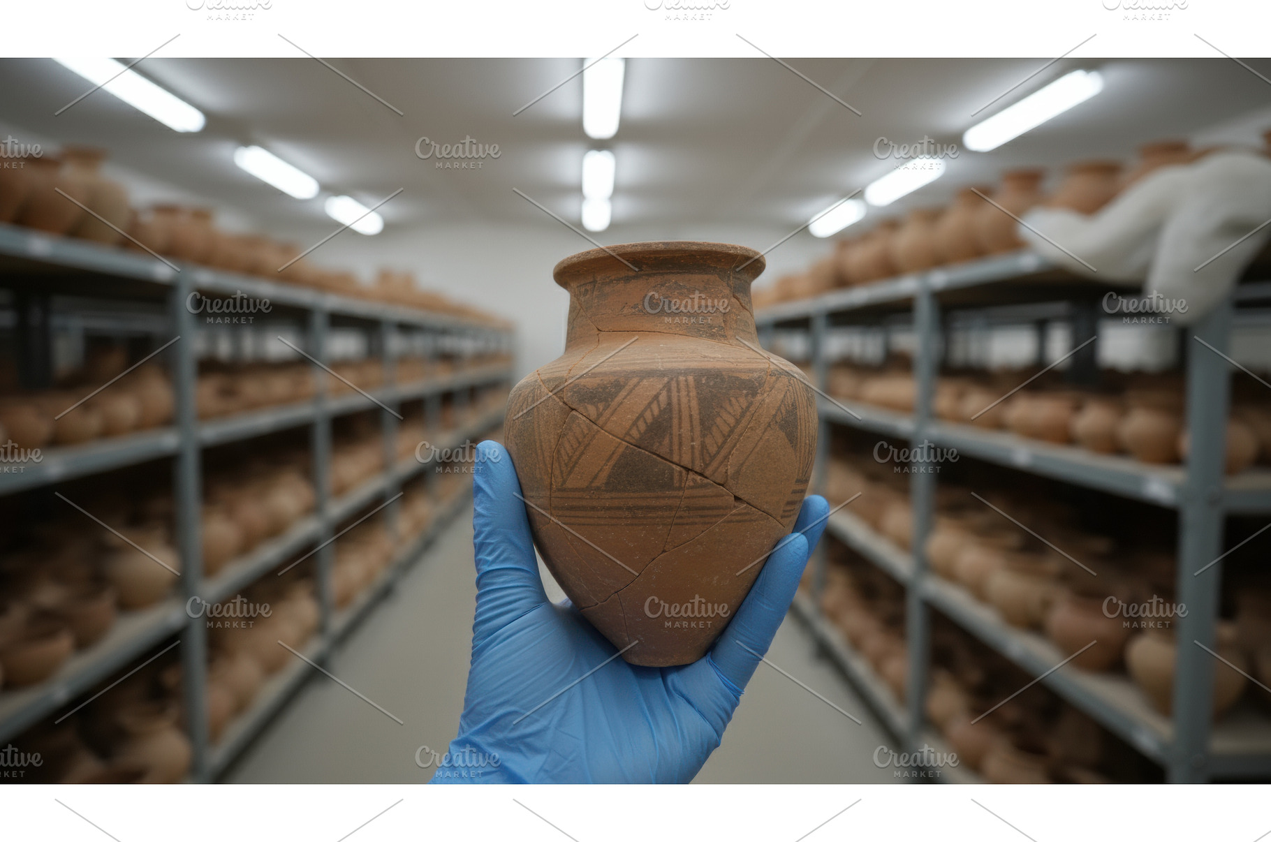 An ancient clay pot held in a, an Architecture Photo by Igor Tichonow