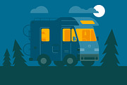 Camper vans Illustration Pack, a Graphic by Wilsonkjc (Thumbnail 4 of 5)