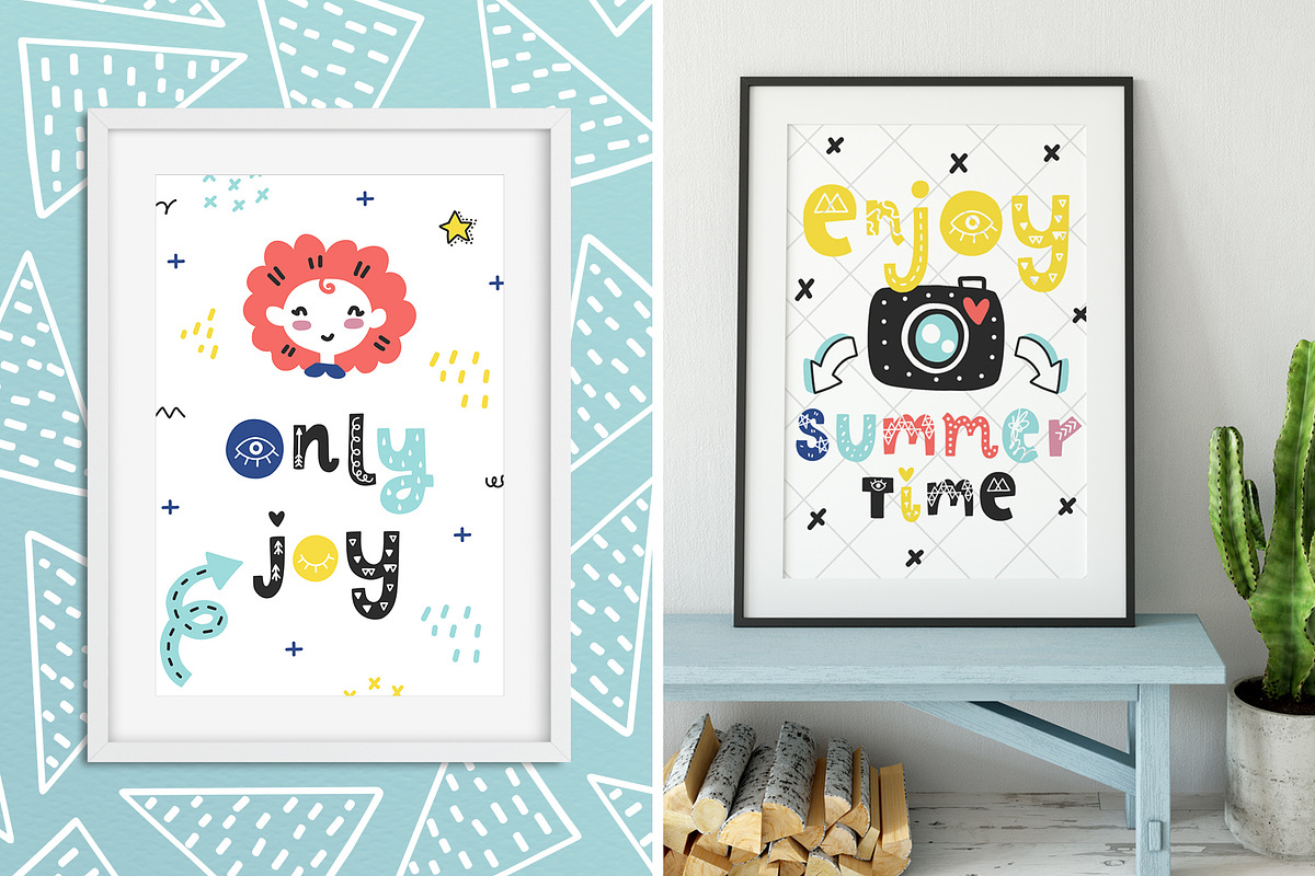 Only Joy typeface - Summer font preview 6