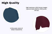 Gildan Sweatshirt Back Mockup Bundle, a Hoody Mockup by creativsupply (Thumbnail 3 of 5)