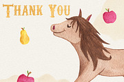 Farm Animals Watercolor Clipart, an Animal Illustration by LeMagiqueBoutique (Thumbnail 8 of 8)