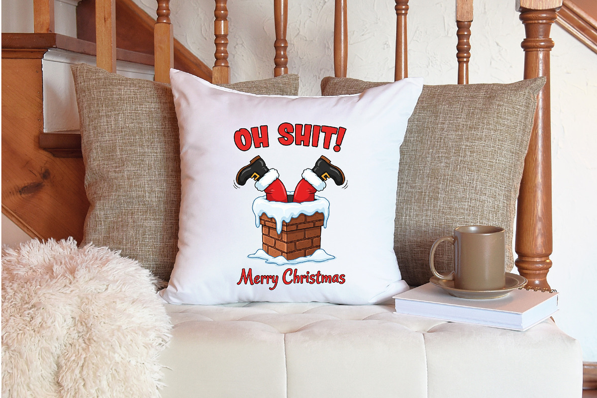 Funny Christmas Design PNG, an Illustration by Designking (Photo 3 of 4)