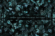 Warm Golden Foliage Pattern, a Pattern Graphic by MalyskaStudio (Thumbnail 1 of 5)