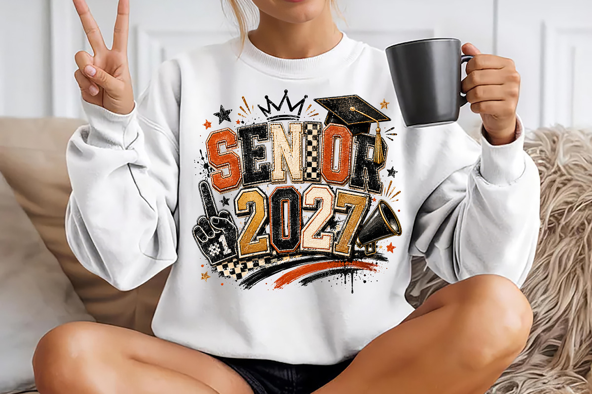 Senior 2027 Sublimation PNG, a Seasonal Illustration by Layerology (Photo 2 of 4)