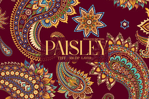 Paisley Traditional Seamless Pattern, a Pattern Graphic by Fabrivo