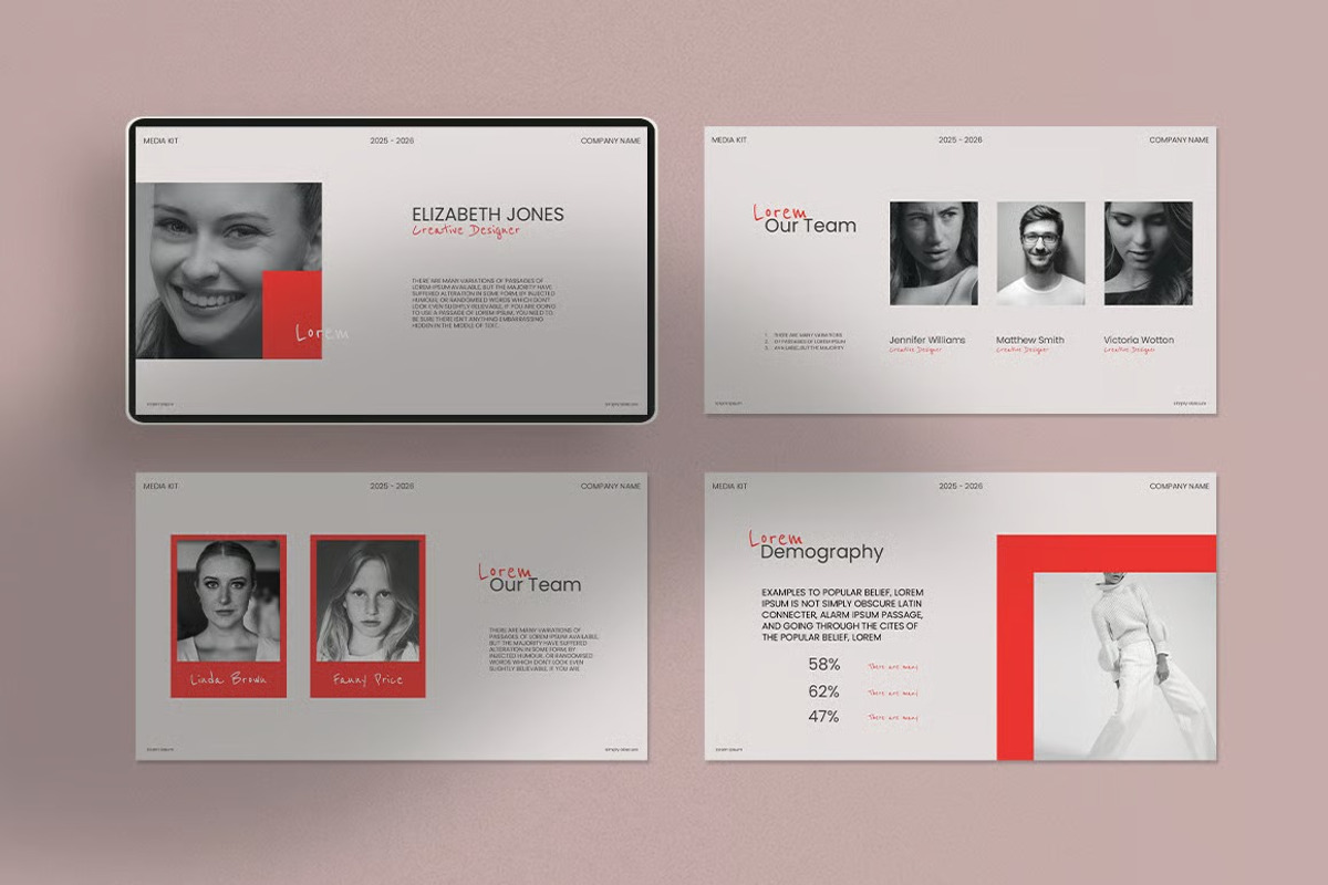 Media Kit Presentation Template, a Presentation Template by Fit-tee (Photo 7 of 7)